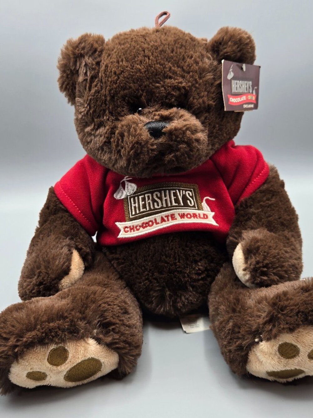 Hershey's Chocolate World Exclusive Brown Plush Bear with Red Shirt